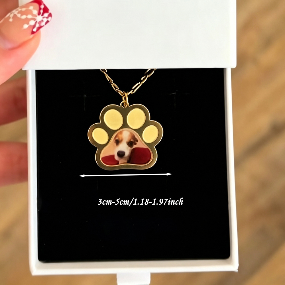 Personalized Pet Paw Colors Pr - огляд і ціна Name Necklace Custom