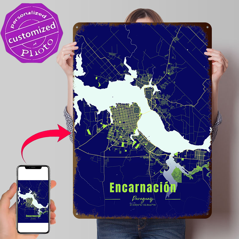 Encarnación Decoration Home De - огляд і ціна Custom Map Poster