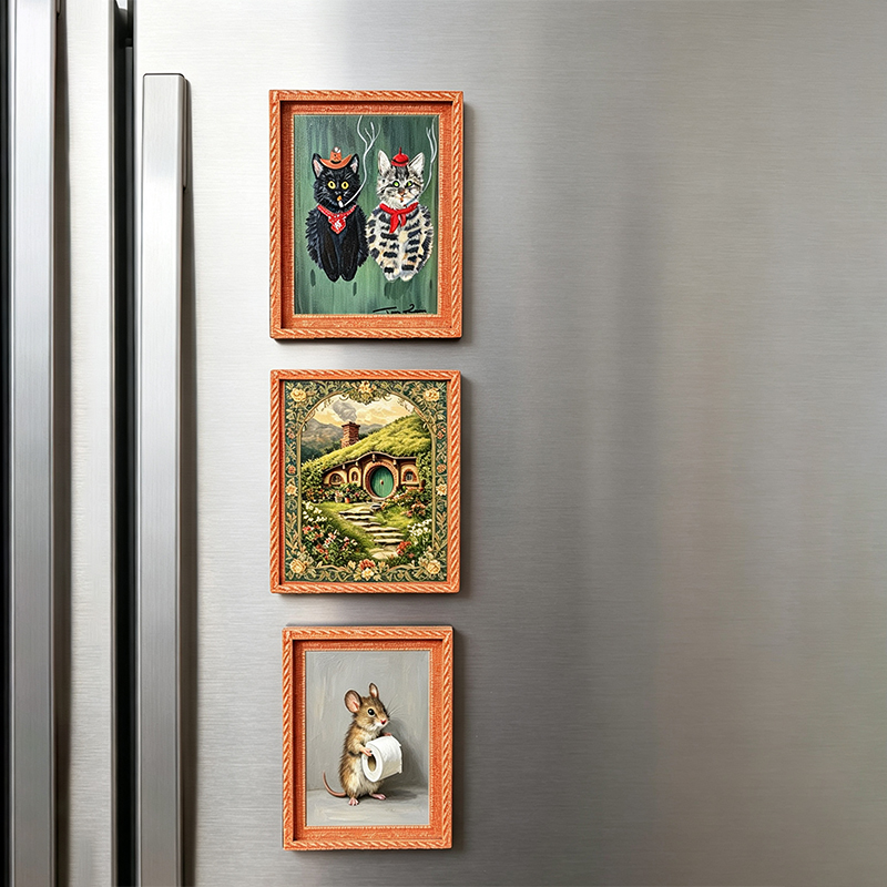 Wooden Fridge Magnet Photo Fra - огляд і ціна Engraved Wood Frame