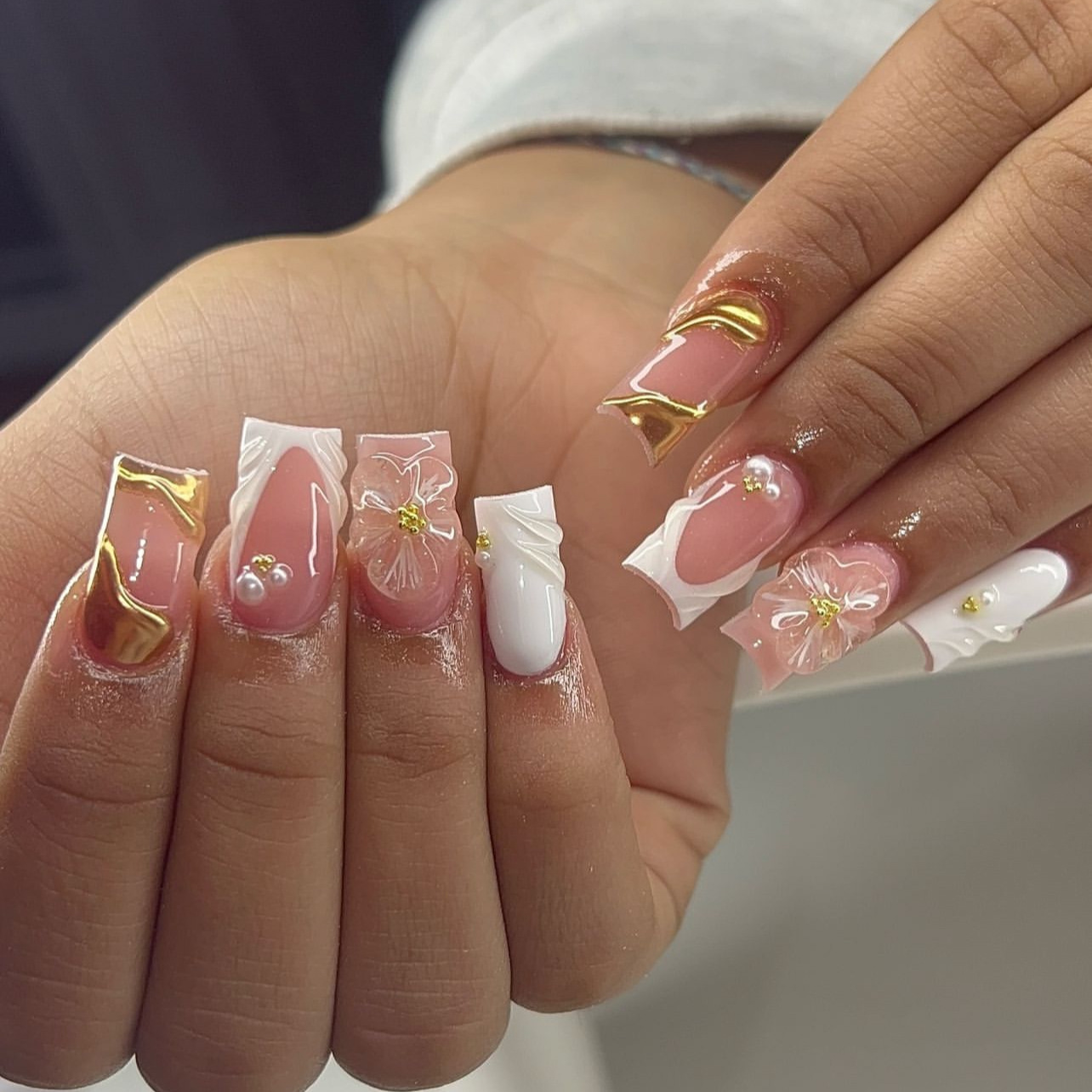 24Pcs Sweet Medium Square Fals - огляд і ціна Pressed Flower Art