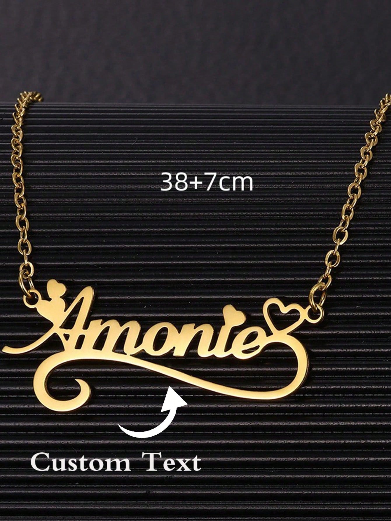 Custom Name Hollow Heart Neckl - огляд і ціна Name Necklace Custom