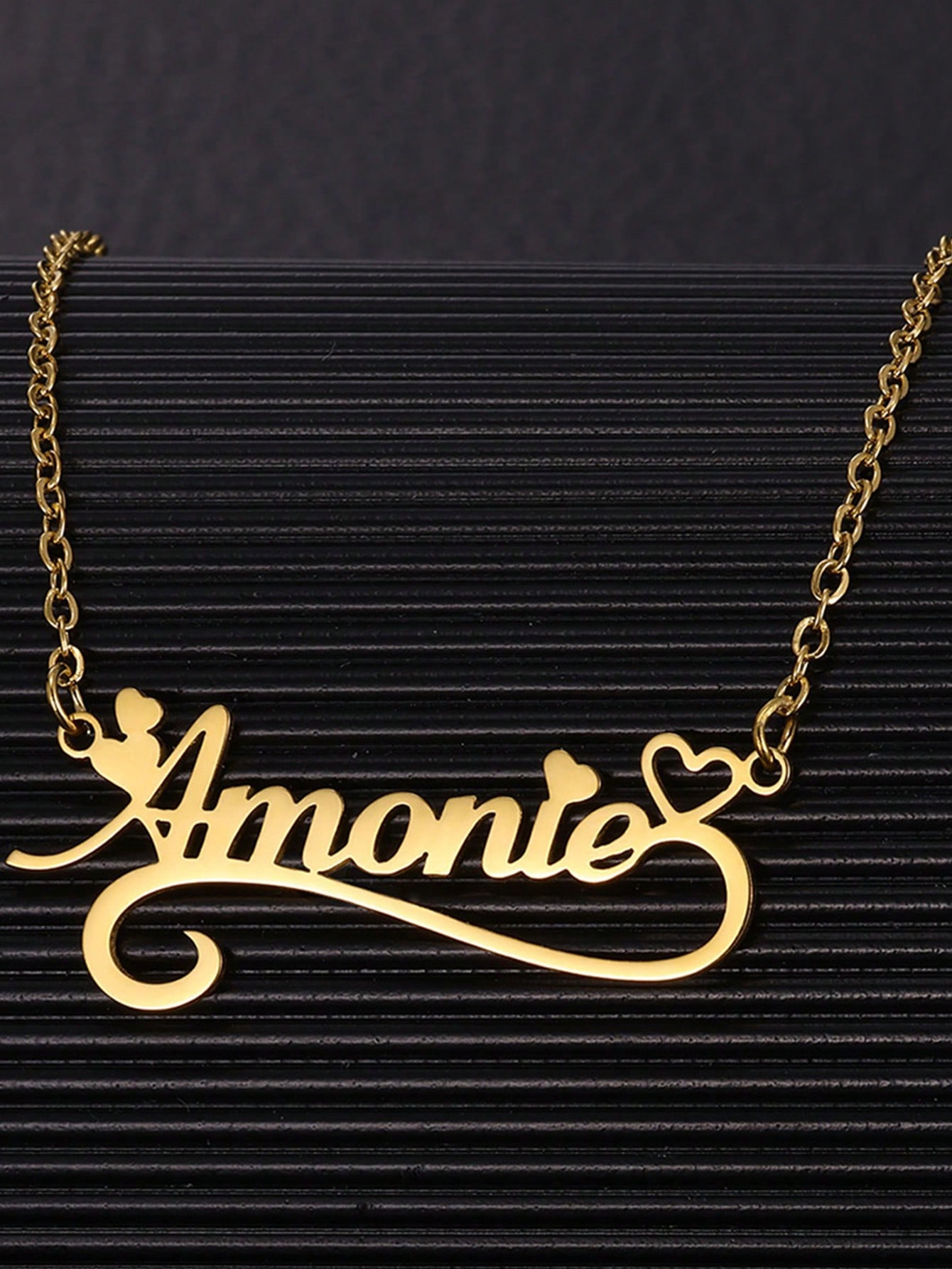 Custom Name Hollow Heart Neckl - огляд і ціна Name Necklace Custom