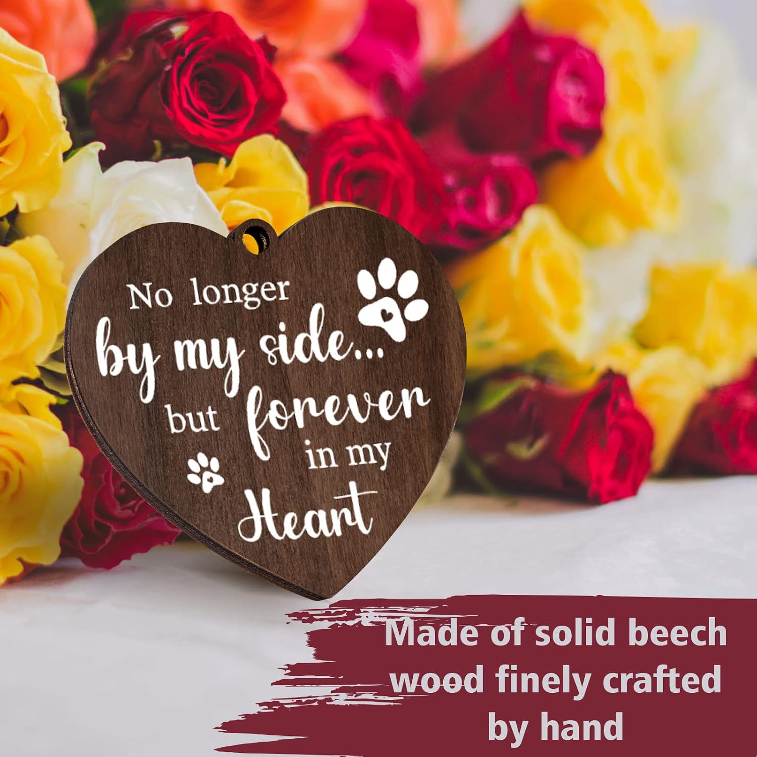 Pet Memorial Photo Frame for D - огляд і ціна Engraved Wood Frame