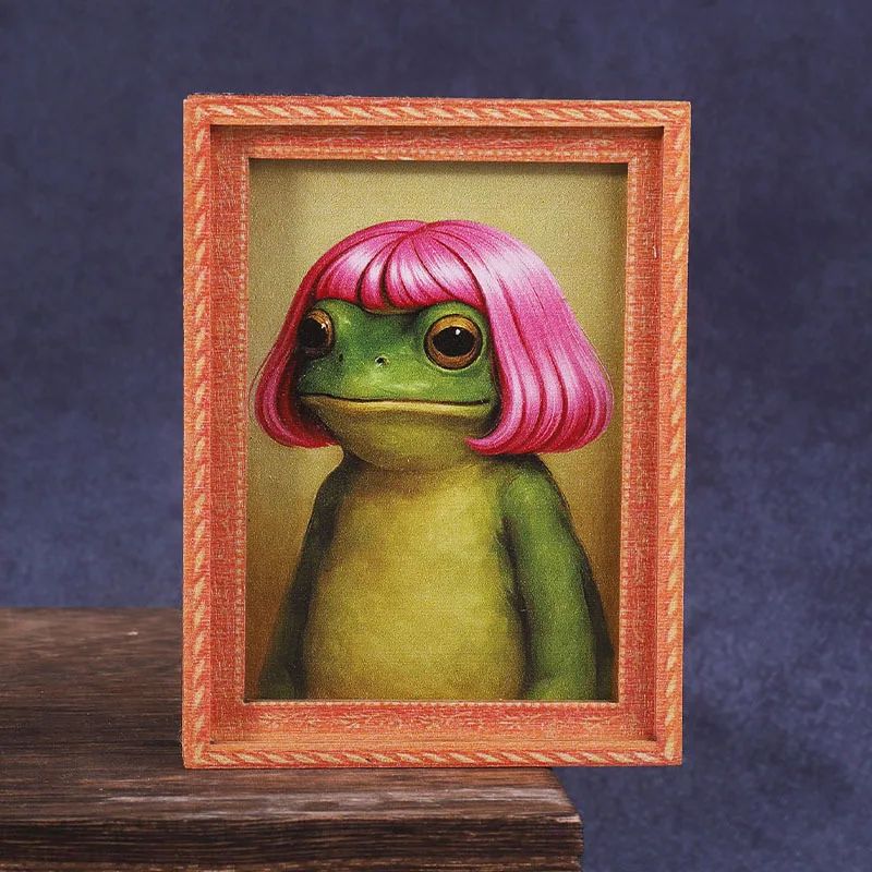 Mini Wooden Photo Frame Frog F - огляд і ціна Engraved Wood Frame