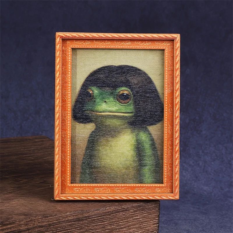 Mini Wooden Photo Frame Frog F - огляд і ціна Engraved Wood Frame