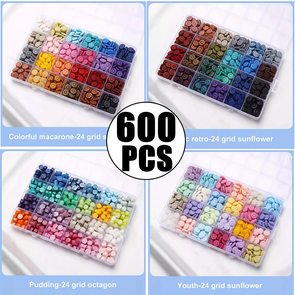 600Pcs Box Sealing Wax Beads,  - огляд і ціна Wax Seal Letter Kit