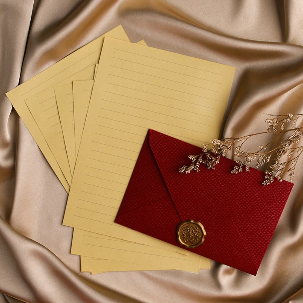 10Pcs Linen Texture Retro Enve - огляд і ціна Wax Seal Letter Kit