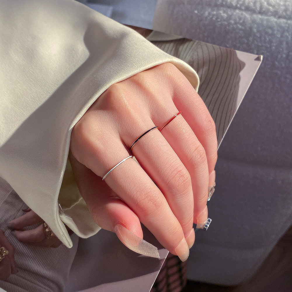 Titanium Steel Rose Gold Color - огляд і ціна Initial Ring Custom