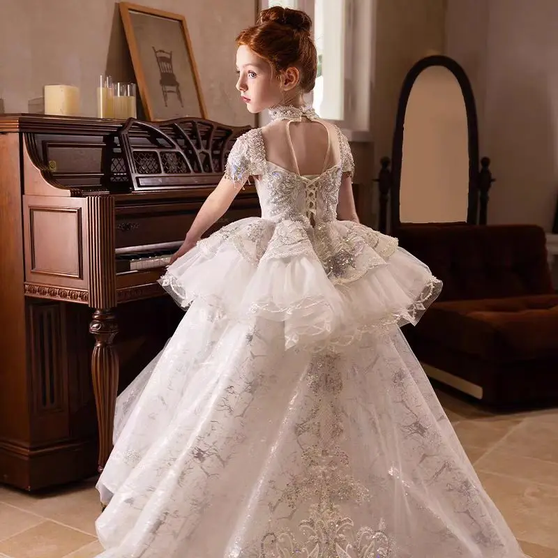 Custom Flower Girl Dress Weddi - огляд і ціна Birth Flower Necklace