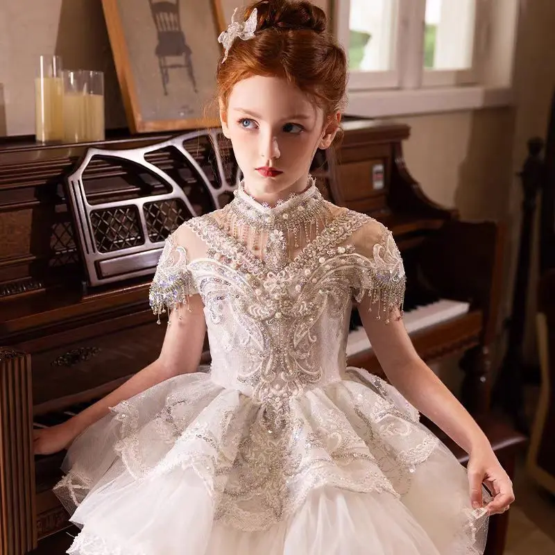 Custom Flower Girl Dress Weddi - огляд і ціна Birth Flower Necklace