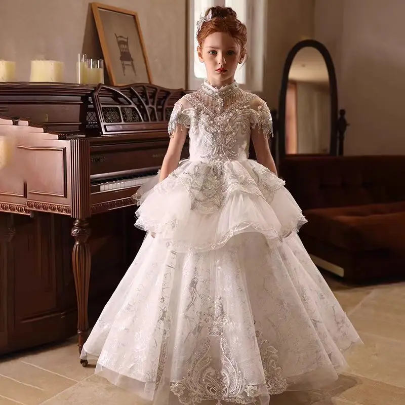 Custom Flower Girl Dress Weddi - огляд і ціна Birth Flower Necklace