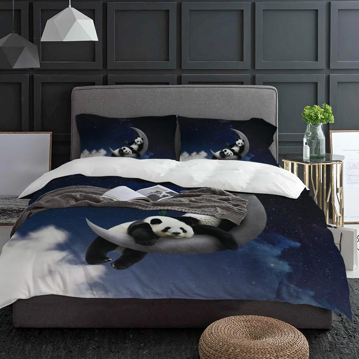 Moon Night Sky Panda Bamboo St - огляд і ціна Custom Night Sky