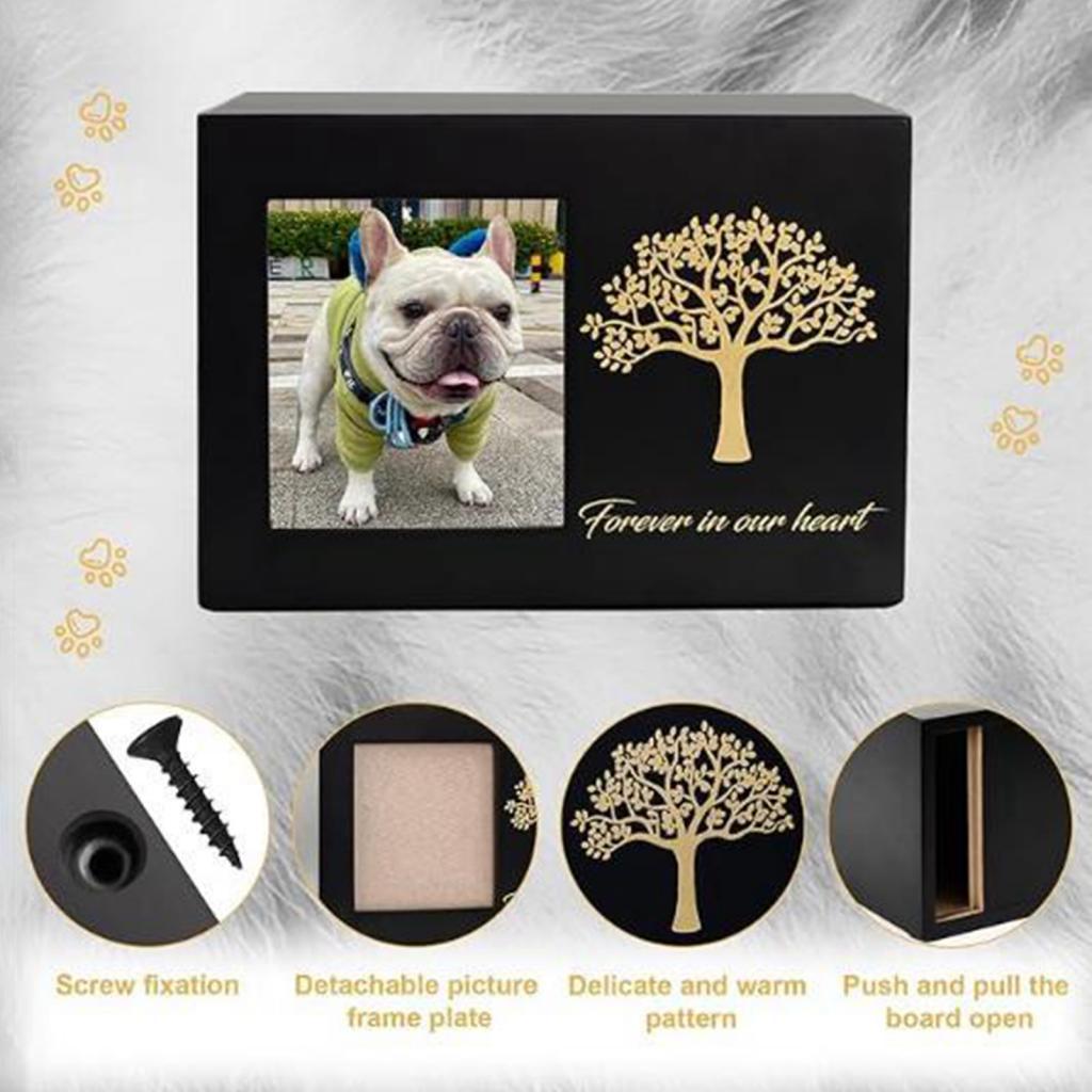 Cremation Urn for Dogs Funeral - огляд і ціна Engraved Wood Frame