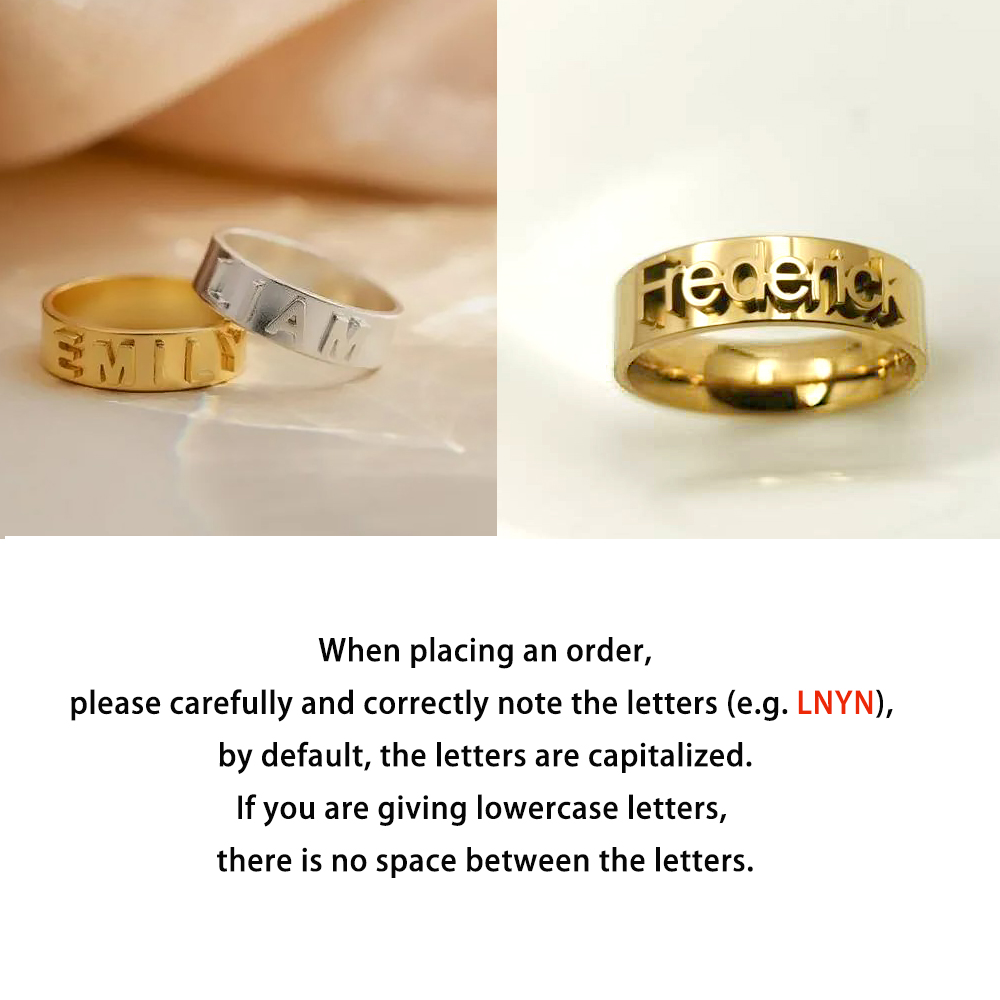 Personalized Name Ring for Men - огляд і ціна Initial Ring Custom