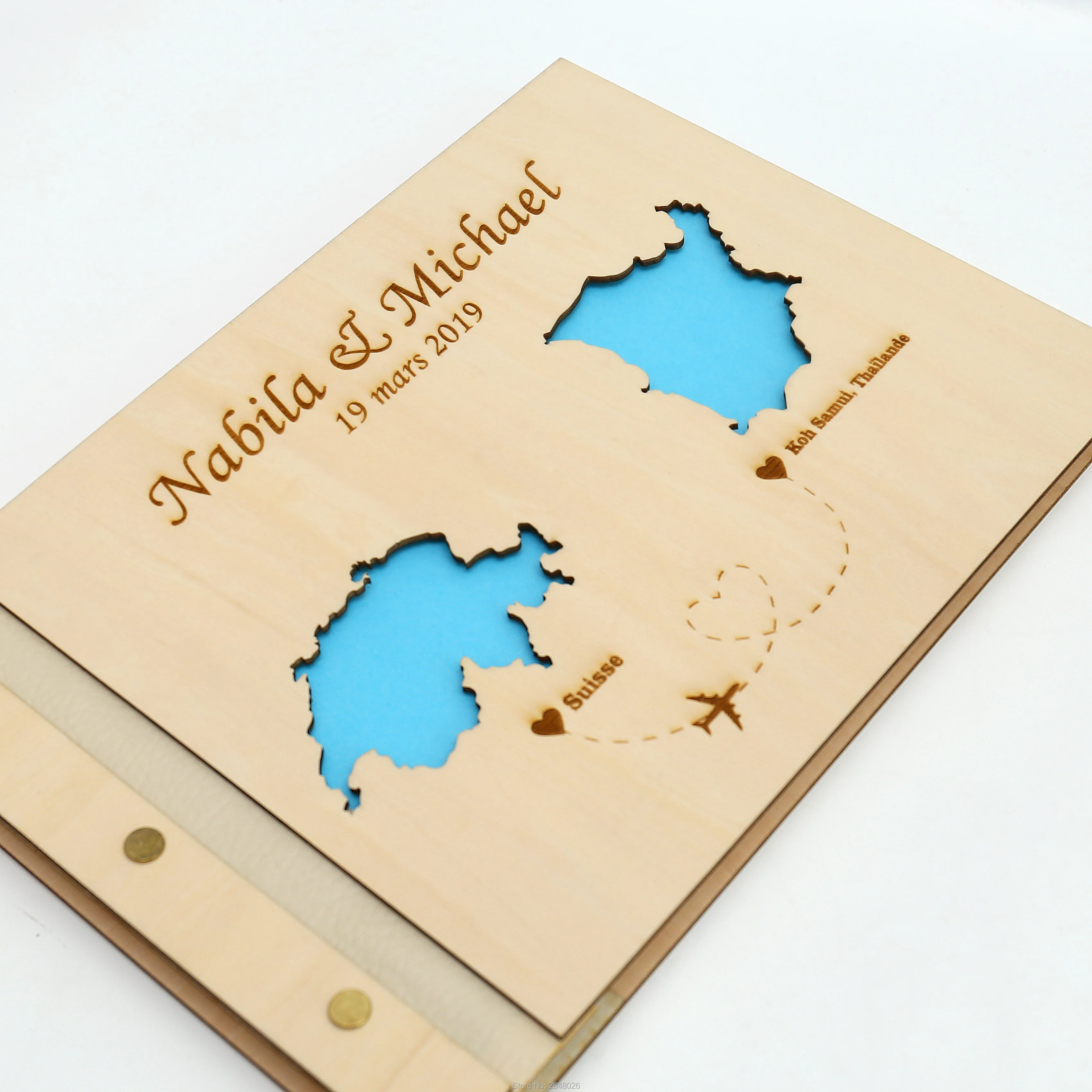 Rustic engraved wedding guestb - огляд і ціна Custom Star Map