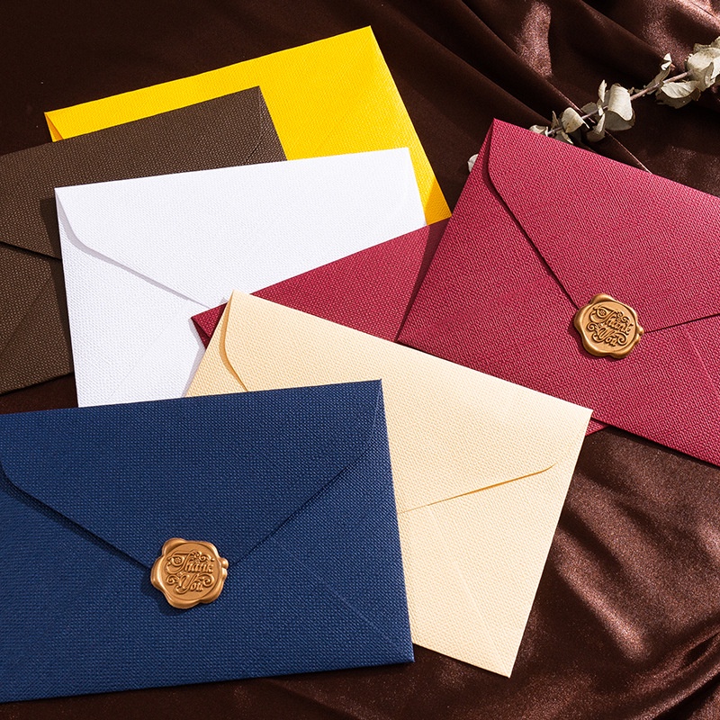 5 Pcs Retro Linen Pattern Enve - огляд і ціна Wax Seal Letter Kit