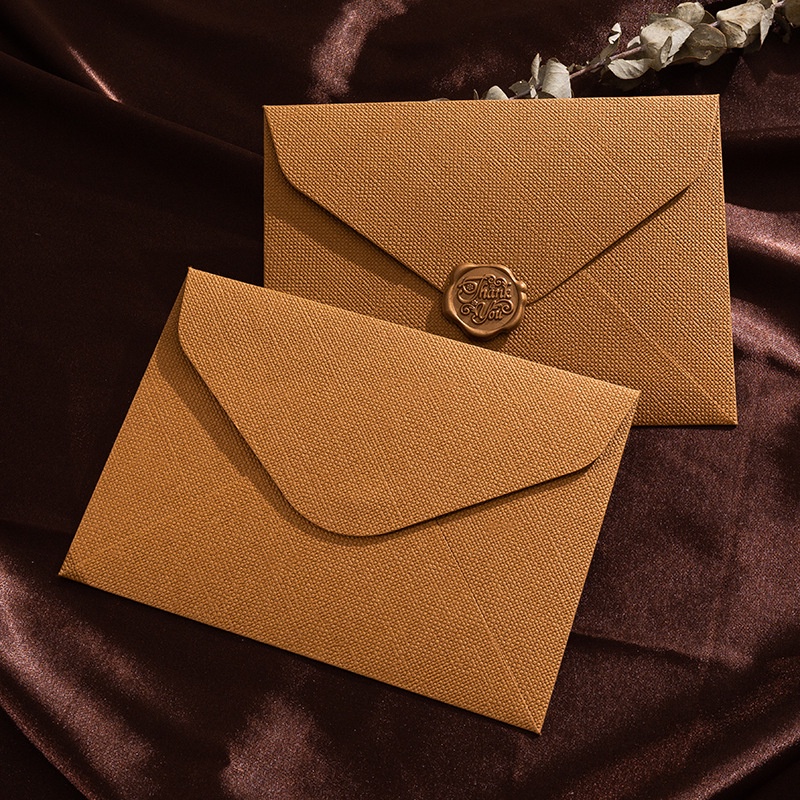 5 Pcs Retro Linen Pattern Enve - огляд і ціна Wax Seal Letter Kit
