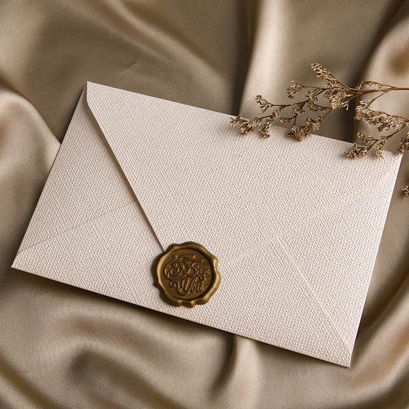 10 pcs linen brown paper envel - огляд і ціна Wax Seal Letter Kit