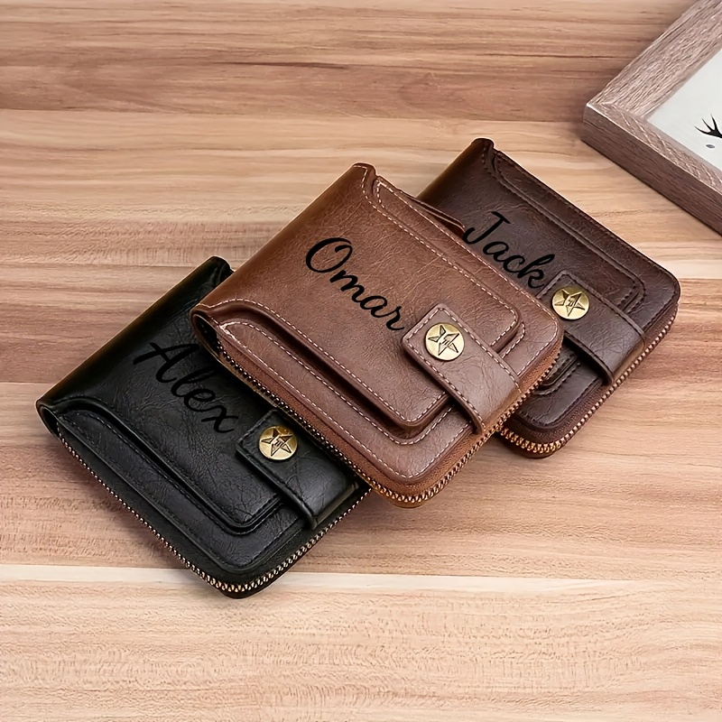 Custom Name Men's Wallet Gift  - огляд і ціна Personalized Name Box