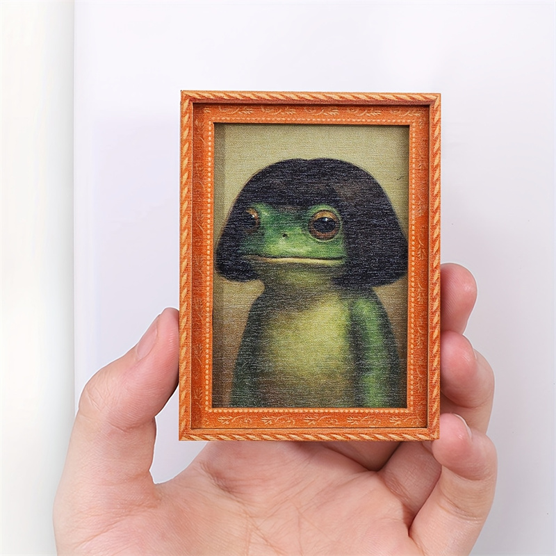 Mini Wooden Photo Frame Frog F - огляд і ціна Engraved Wood Frame